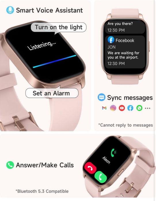 TOOBUR Inteligentny zegarek dla kobiet