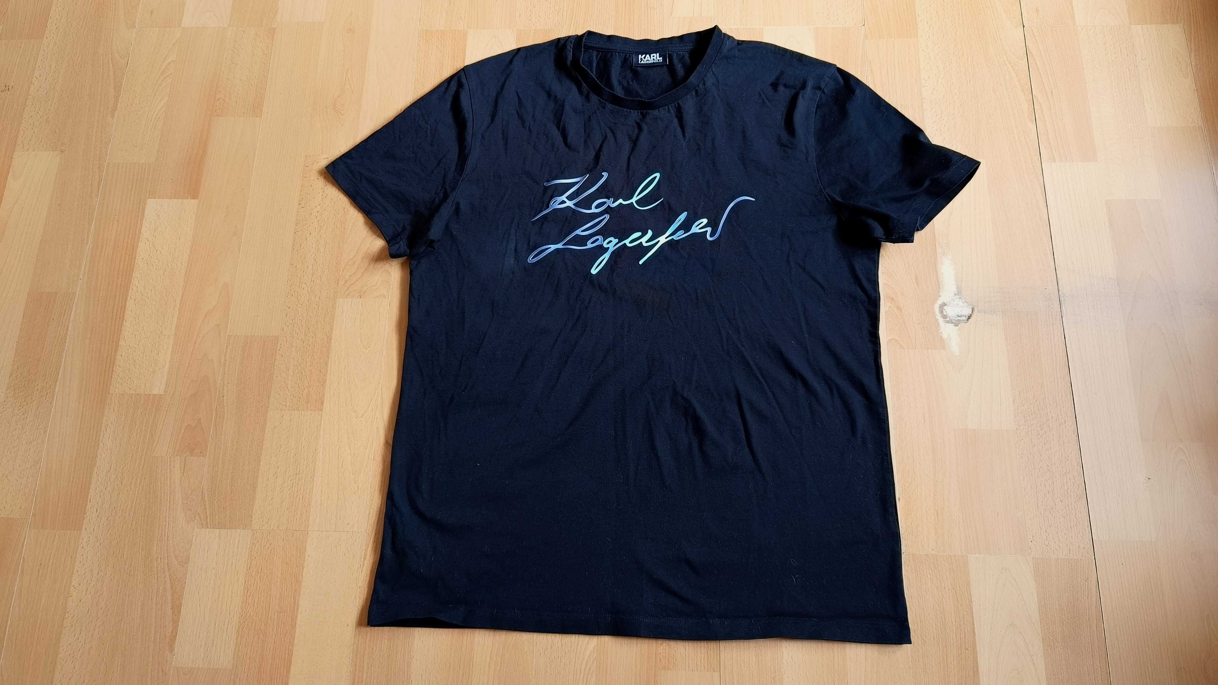 Męska koszulka KARL LAGERFELD r.XL stan bardzo dobry