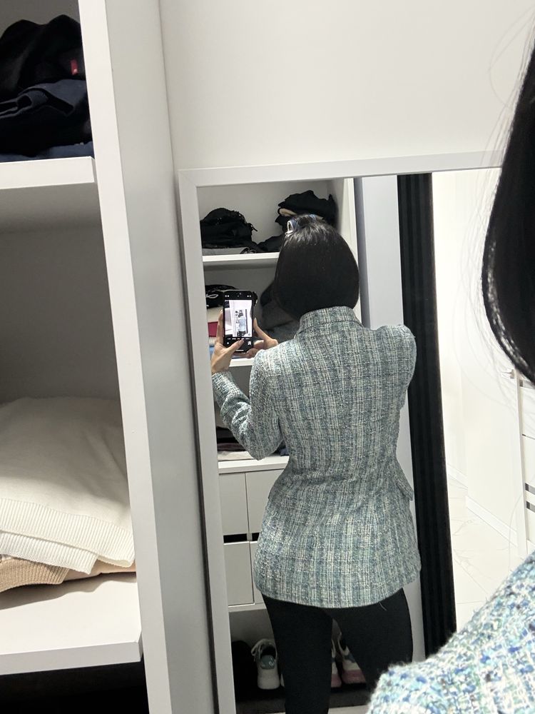 Піджак твідовий zara