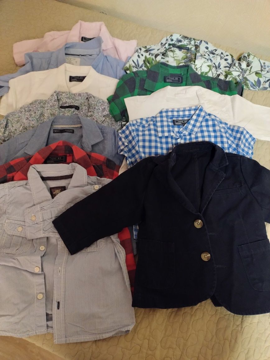 Paka dla chłopca 86-92 Next, Zara,H&M. Spodnie,kurtka,koszula,bluzka