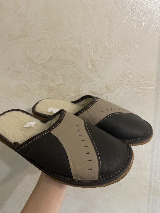 Шкіряні тапочки чоловічі