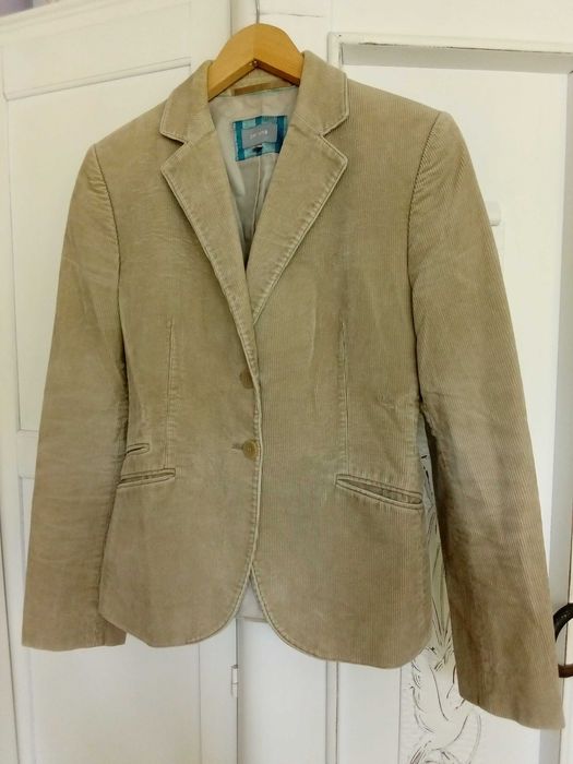 bawełniany M&S per una sztruksowy żakiet damski marynarka 38 M