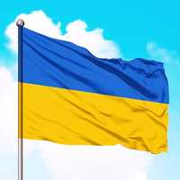 *Прапор України з міцної тканини*90×60,140×90