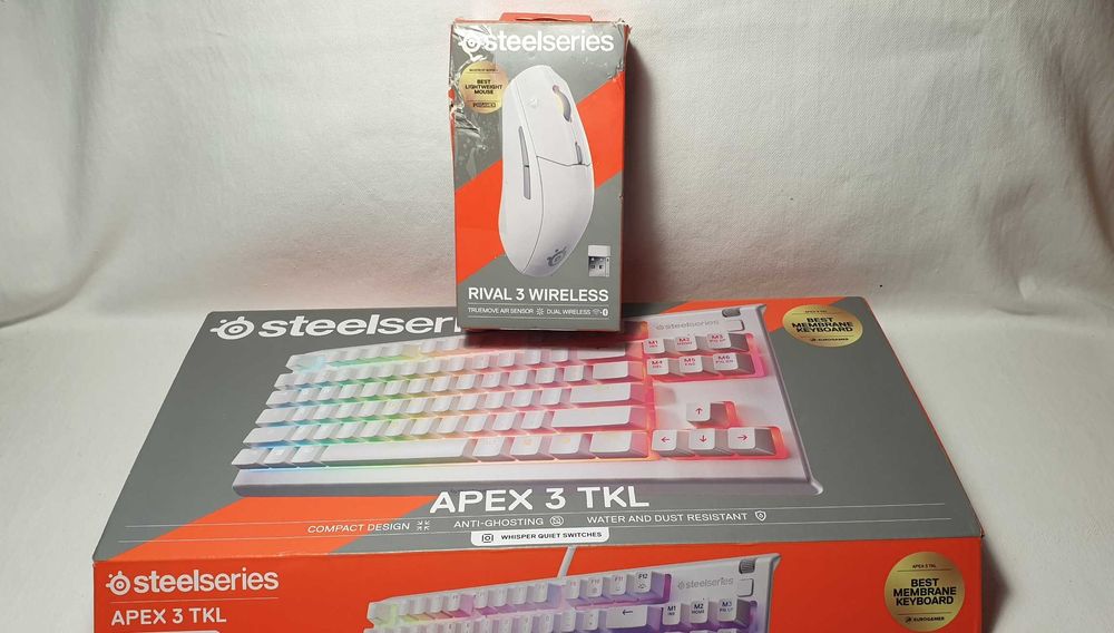 Klawiatura SteelSeries Apex 3 TKL + mysz Rival 3.