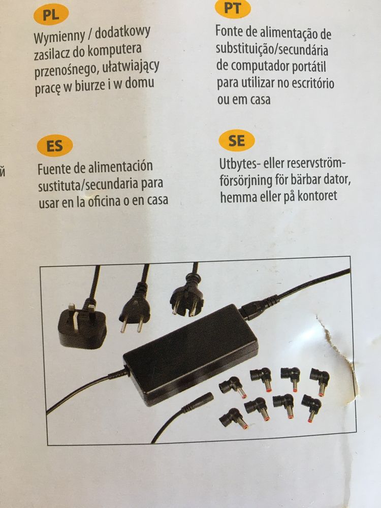 Carregador universal para portatil (Targus)