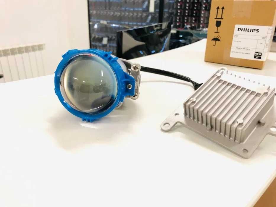 AMS Aozoom Светодиодная bi LED би лед линза 3.0 дюйма Hella 3r Skoda