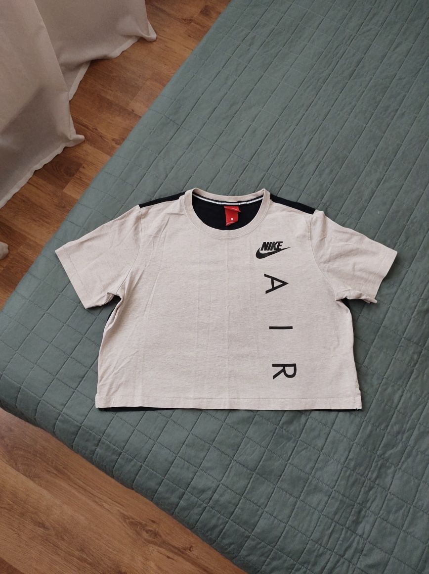 Nike rozmiar L krótki t-shirt crop bawełniany