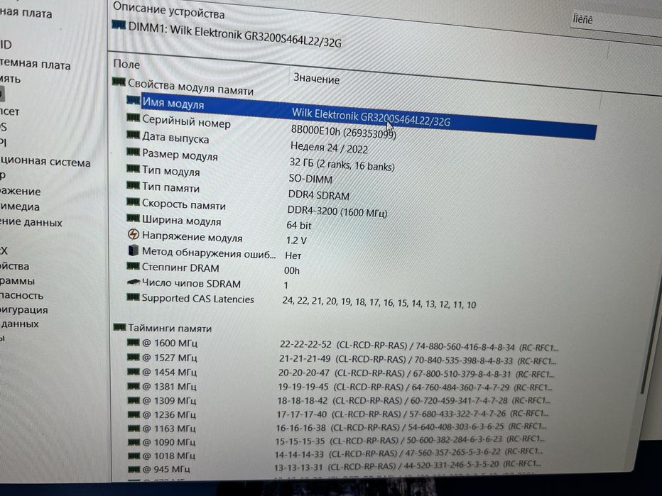 GOODRAM 1x32 GB SO-DIMM. DDR4-25600. 3200 MHz.