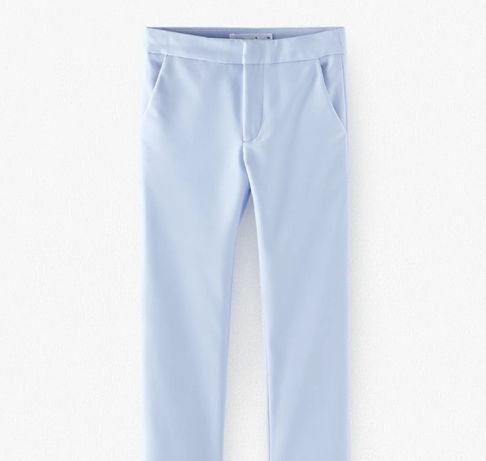 Красивые голубые брюки штаны летние от Zara на девочку 134