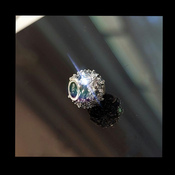 Pandora Disney шарм квітка і сніжинка Блискучій Гербарій