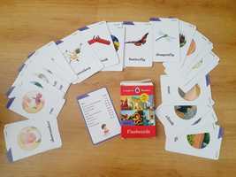 Karty fiszki angielski gra dla dzieci edukacyjne 91szt duże