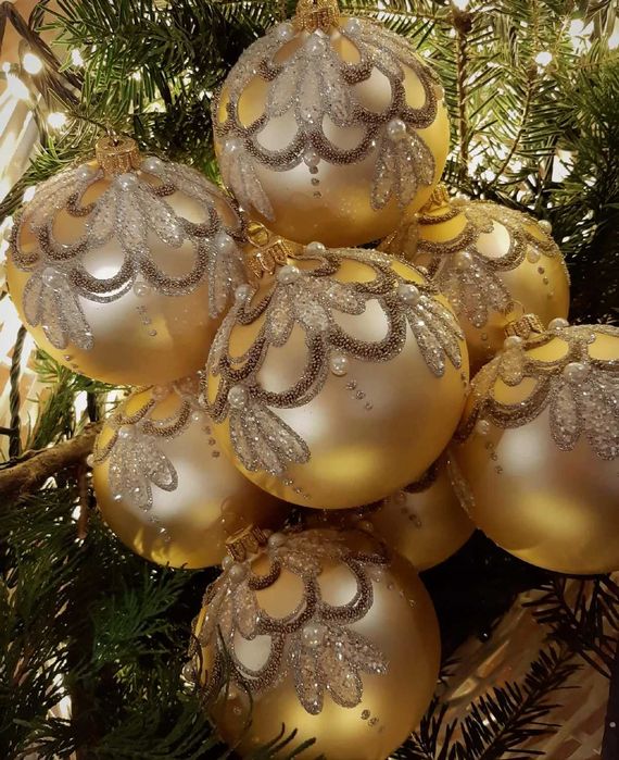 Bombki szklane choinkowe