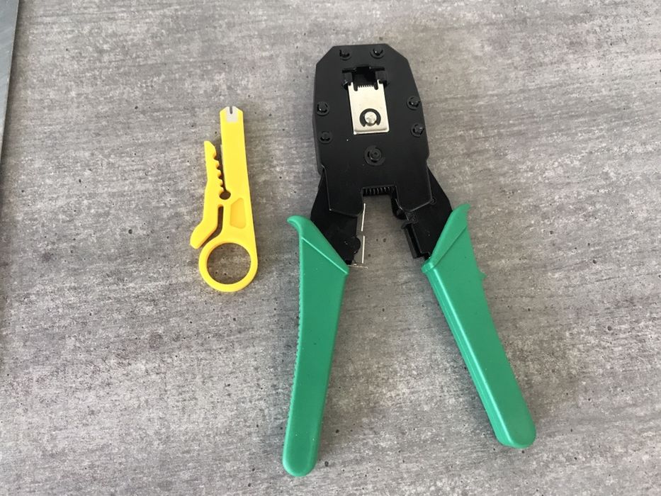 Инструмент для обжима RJ-45 коннекторов RJ-12 RJ-11 обжимка кримпер