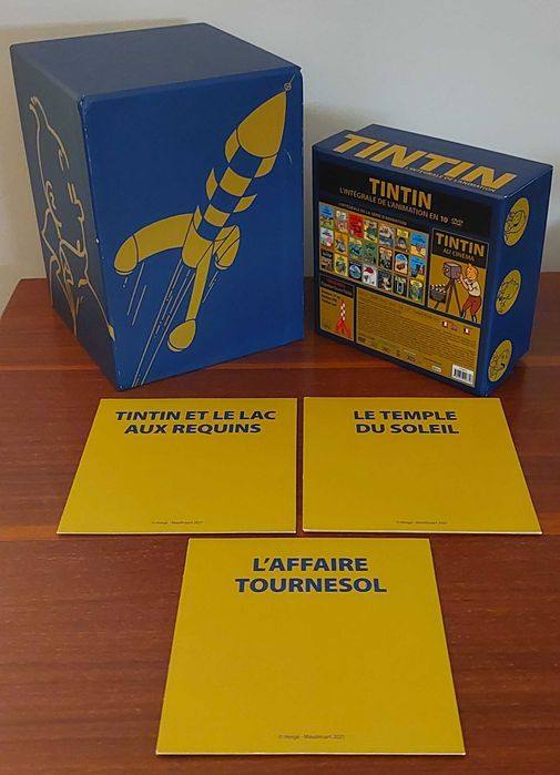 Colecção completa de DVD Tintin. Edição de coleccionador