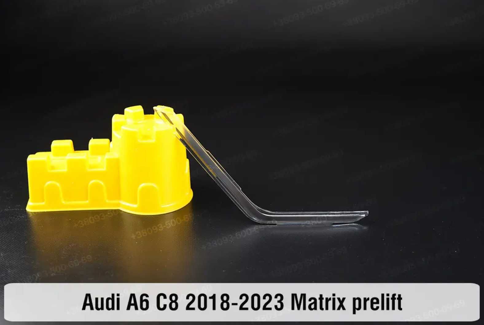 Стекло фары Audi A6 C8 Ауди A6C8 А6С8 корпус скло фар световод ушки