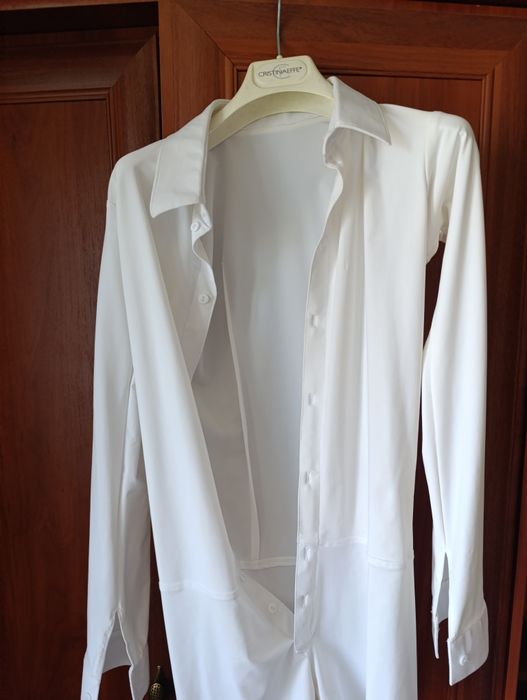 Сорочка чоловіча для латини. Біла сорочка для стандарту