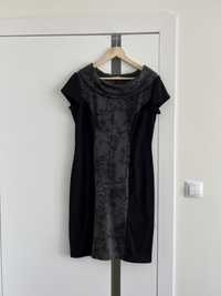 Krótka Czarna elegancka sukienka Quiosque 40 L