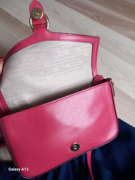 Ralph Lauren torebka oryginalna skóra saffiano