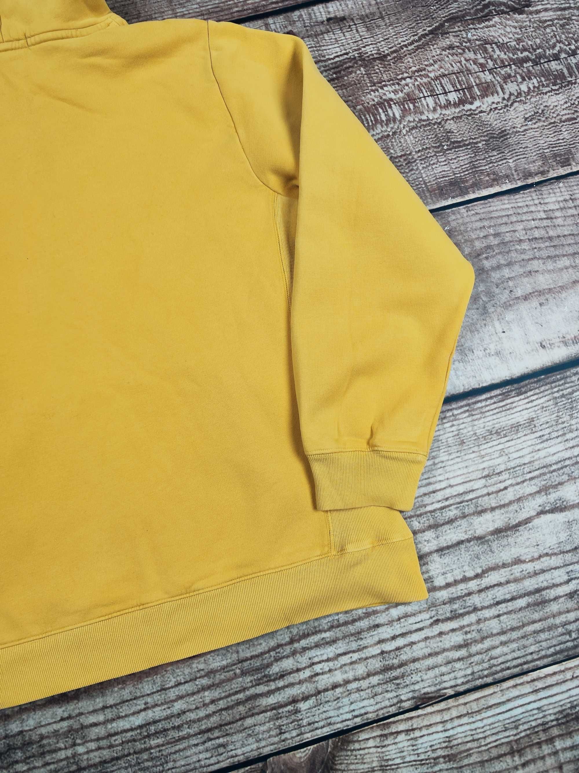 Bluza Nautica męska boxy z kapturem hoodie żółta logo r. XL