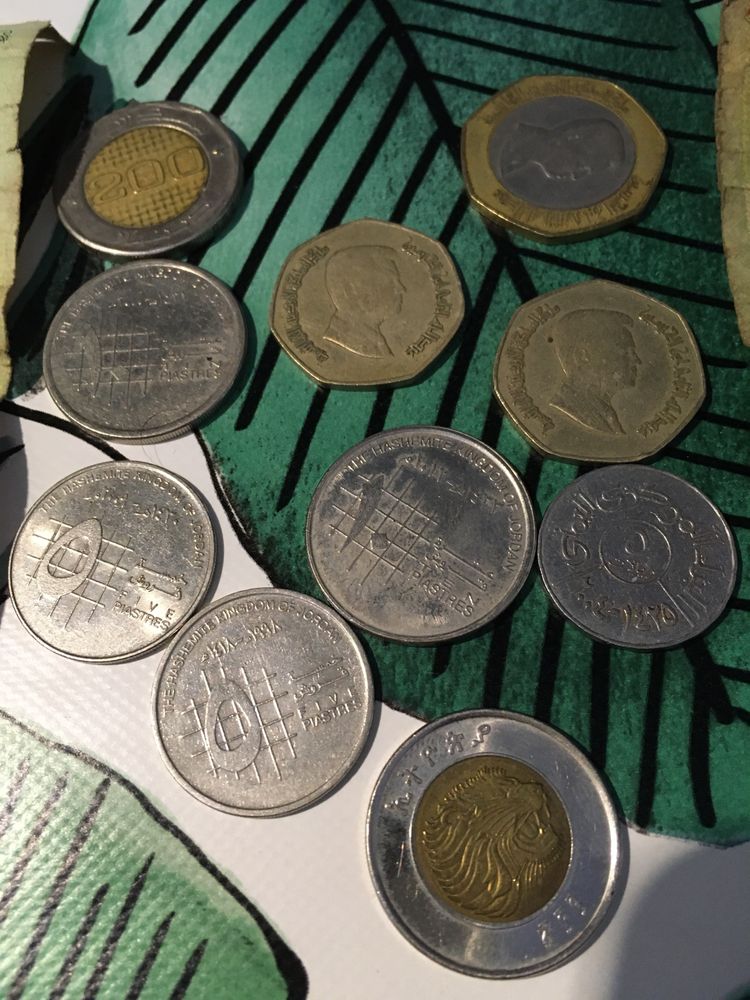 Monety z Afryki Dinary, Birry itp.