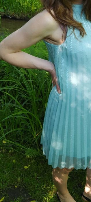 Sukienka na wesele plisowana Orsay xs dla przyszłej mamy i nietylko