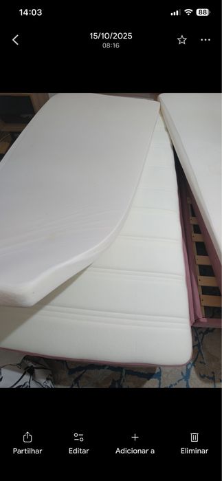 2 camas de meninas rosa veludo solteiro