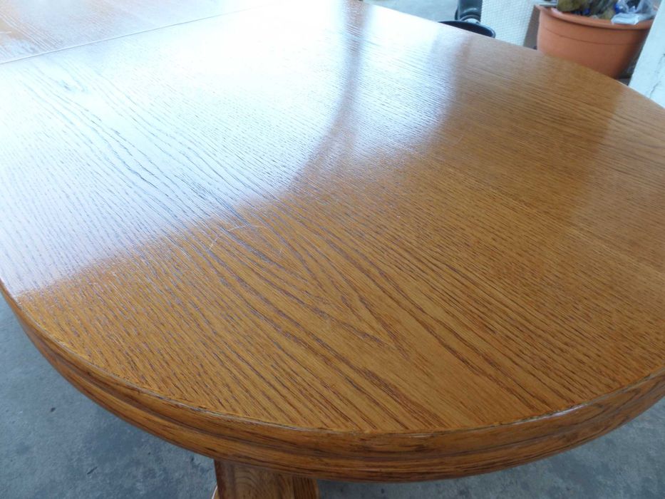 piękna rozkładana duża dębowa ława PYKA  stan bdb wysyłka dowóz