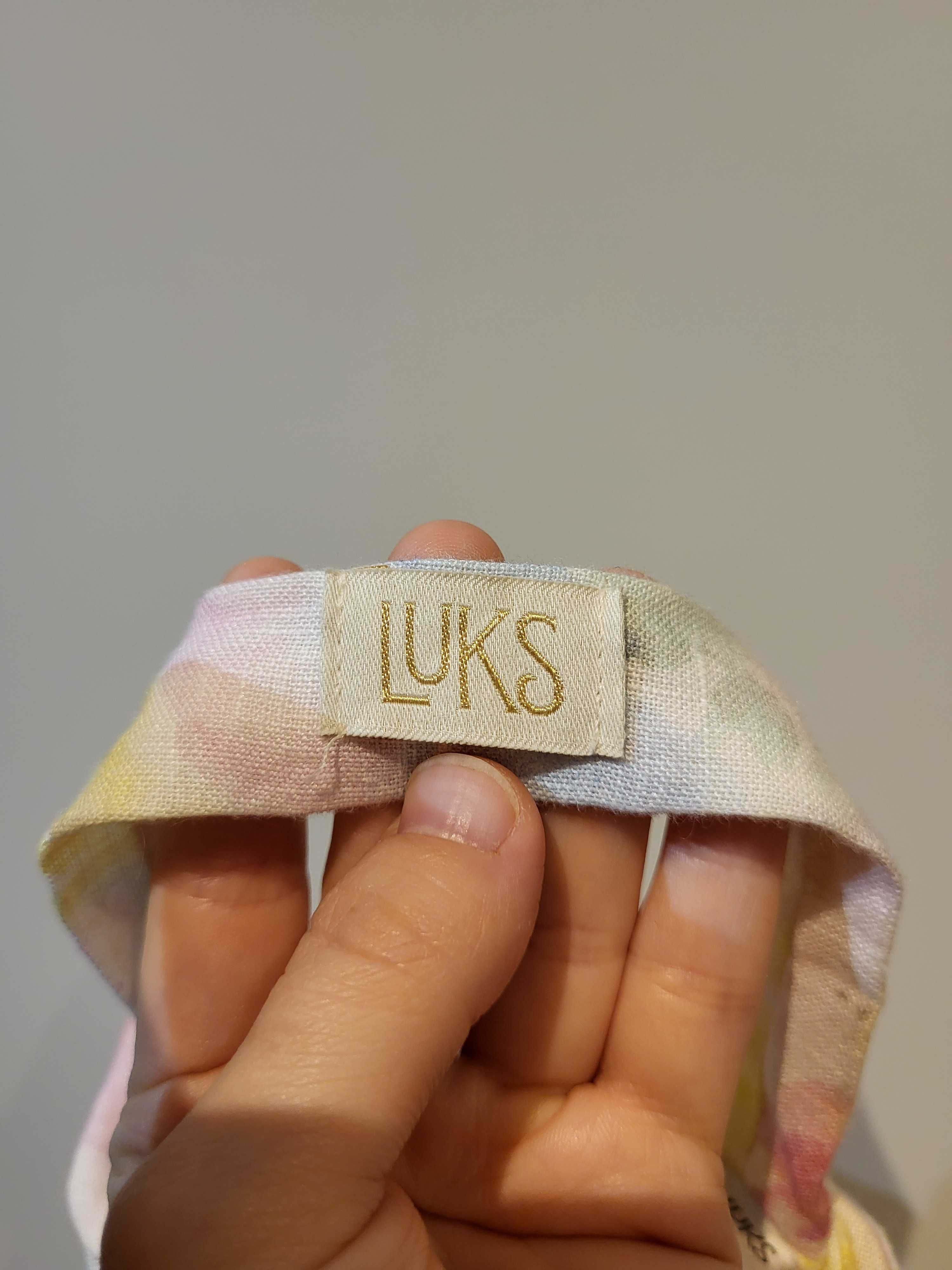 Looks by Luks opaska Royal Headband Amor Puro linen tęczowa