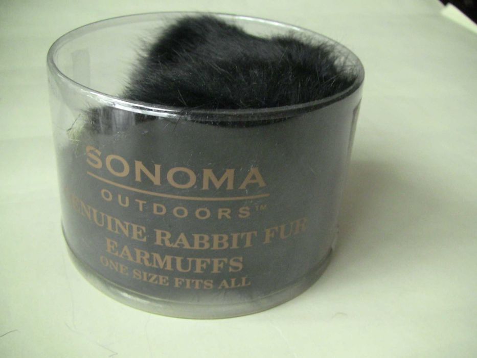 Новые теплые наушники из меха кролика американской фирмы SONOMA