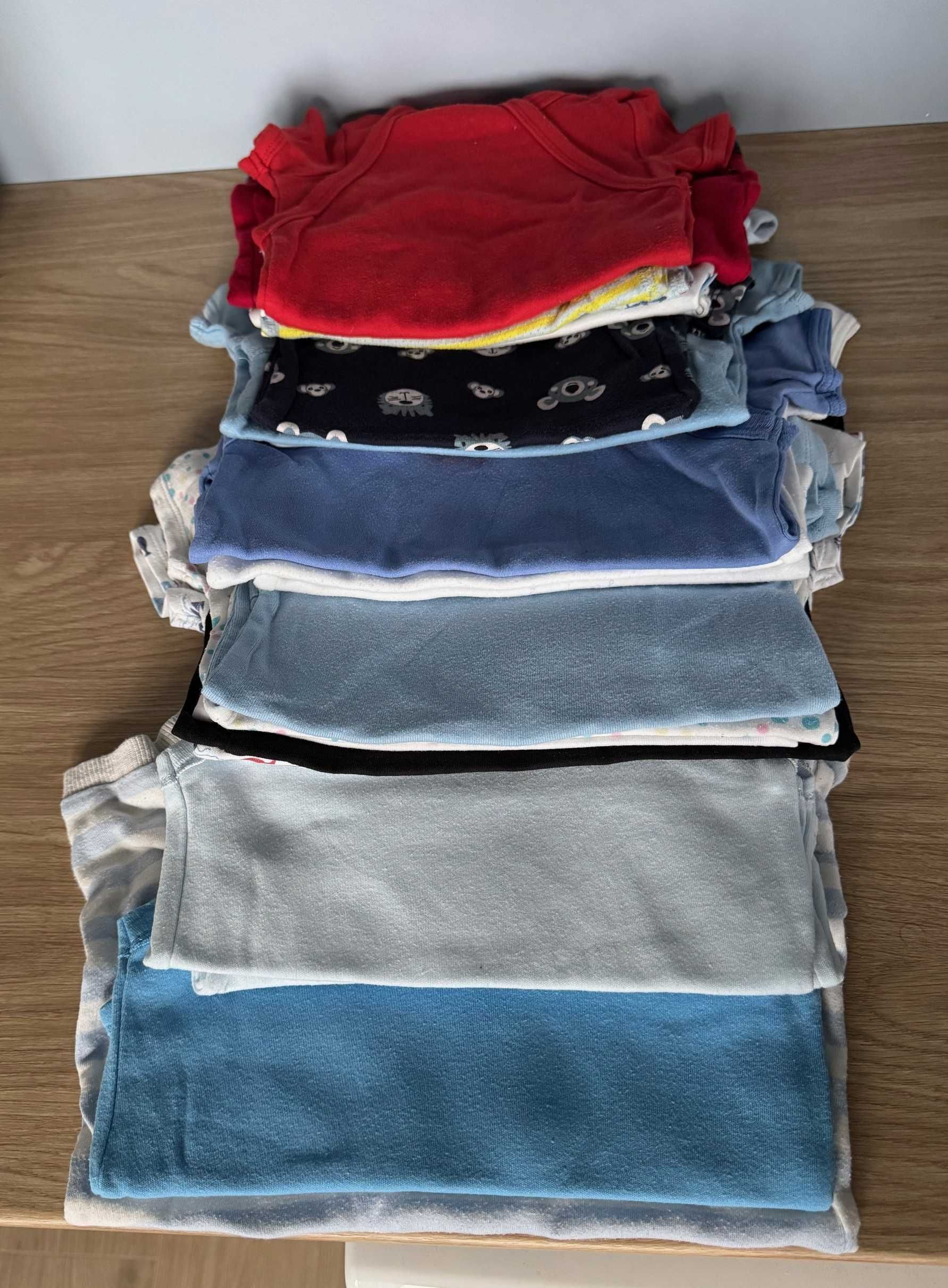Body dziecięce chłopięce rozmiary 68-80 10 szt.