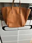Torebka shopper bag karmelowa