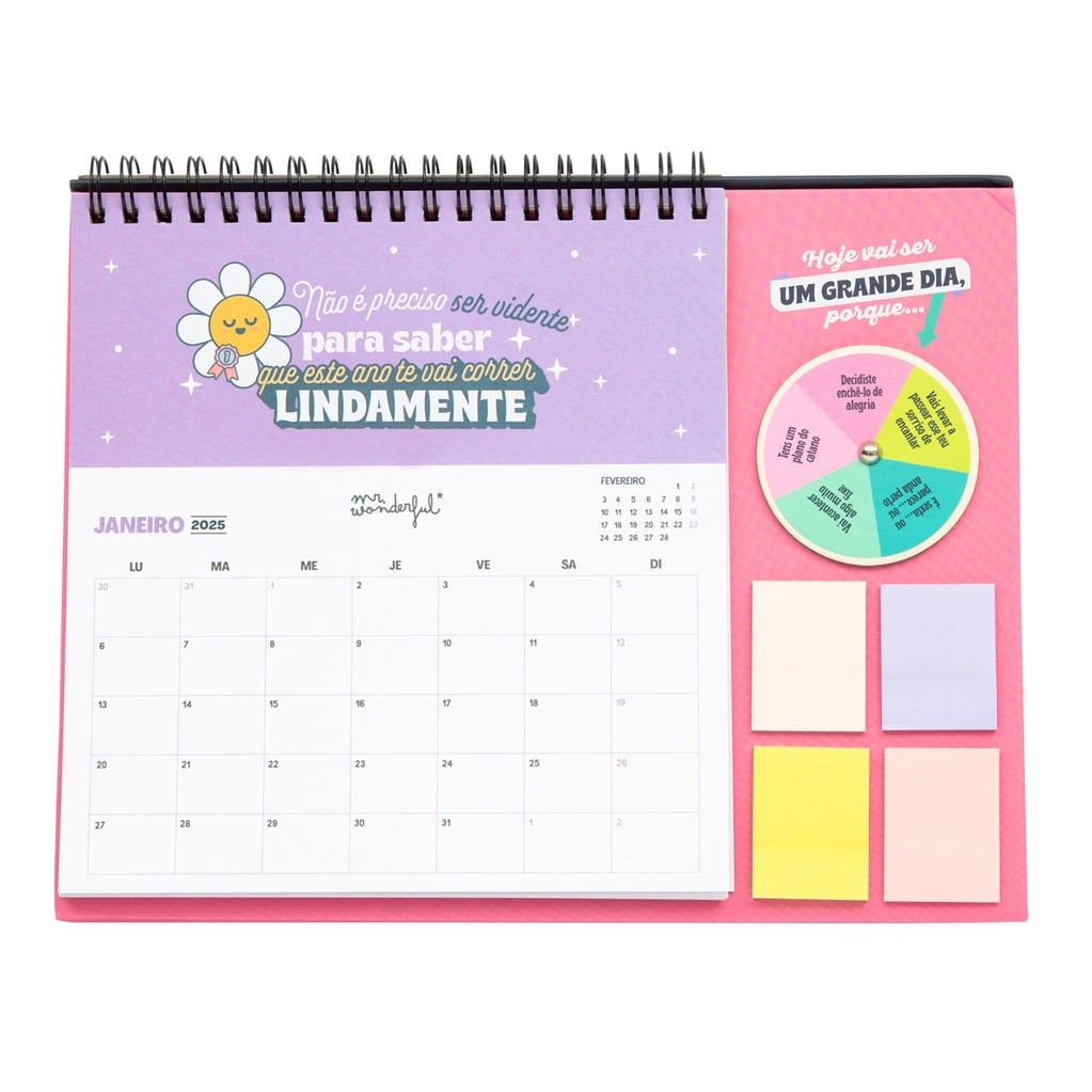 Calendário de mesa 2025