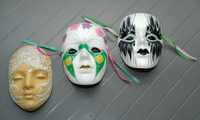 глиняные маски маски на новый год праздничные маски
