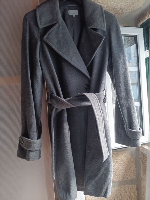 Sobretudo de caxemira e lã
