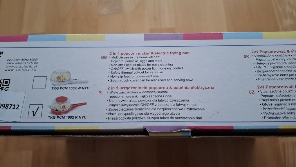 Urzadzenie do popcornu, naleśników