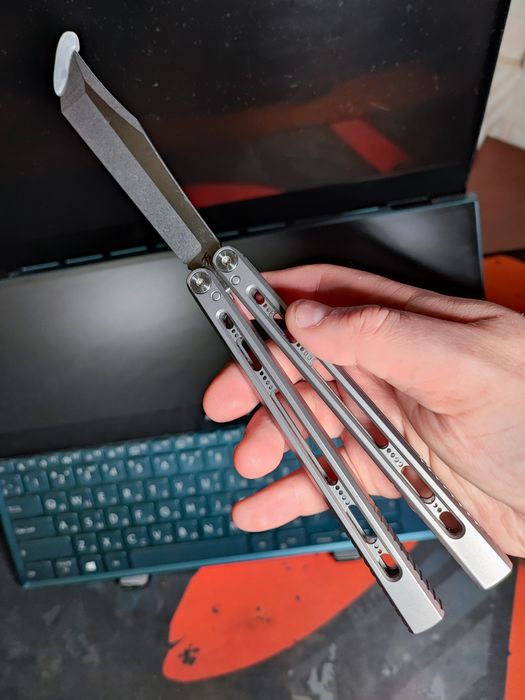 Apocalypse Medusa Титановый балисонг Не заточен Идеально настроен