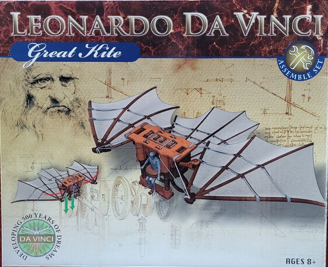 Kit para montar Leonardo da Vinci Great Kite NOVO