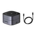 Ładowarka indukcyjna Qi 2w1 Ugreen W256 do iPhone, AirPods, 20W