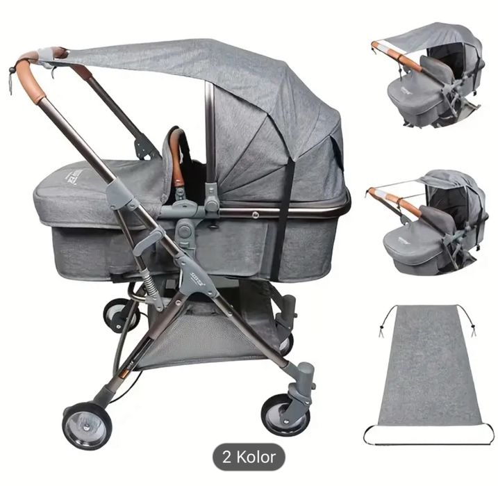 Ochrona przeciwslonwczna do wozka czarna