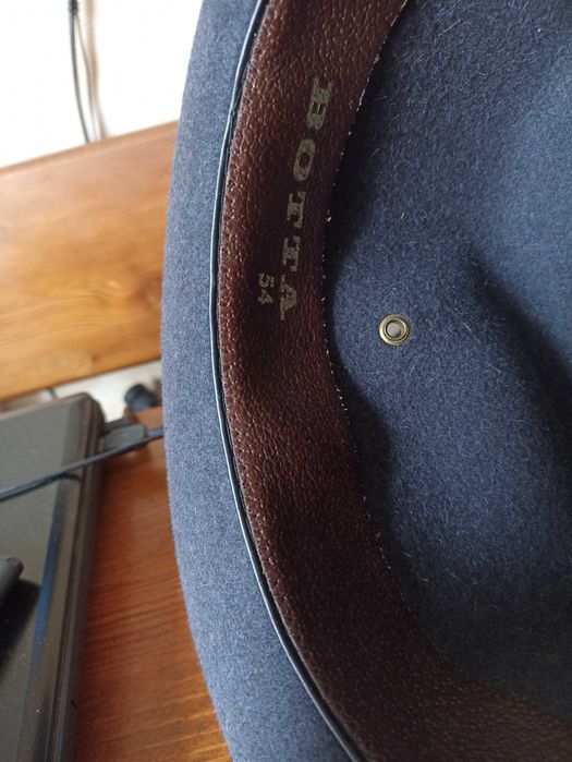 Капелюх федора трилбі botta з вовни та з шкіряною вставкою розмір 54