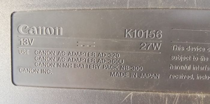 CANON K10156 BJC-80 Portable Color Inkjet