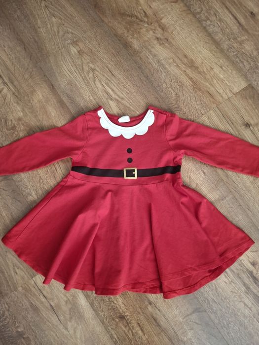 Sukienka Mikołajki H&M 74 dla dziewczynek