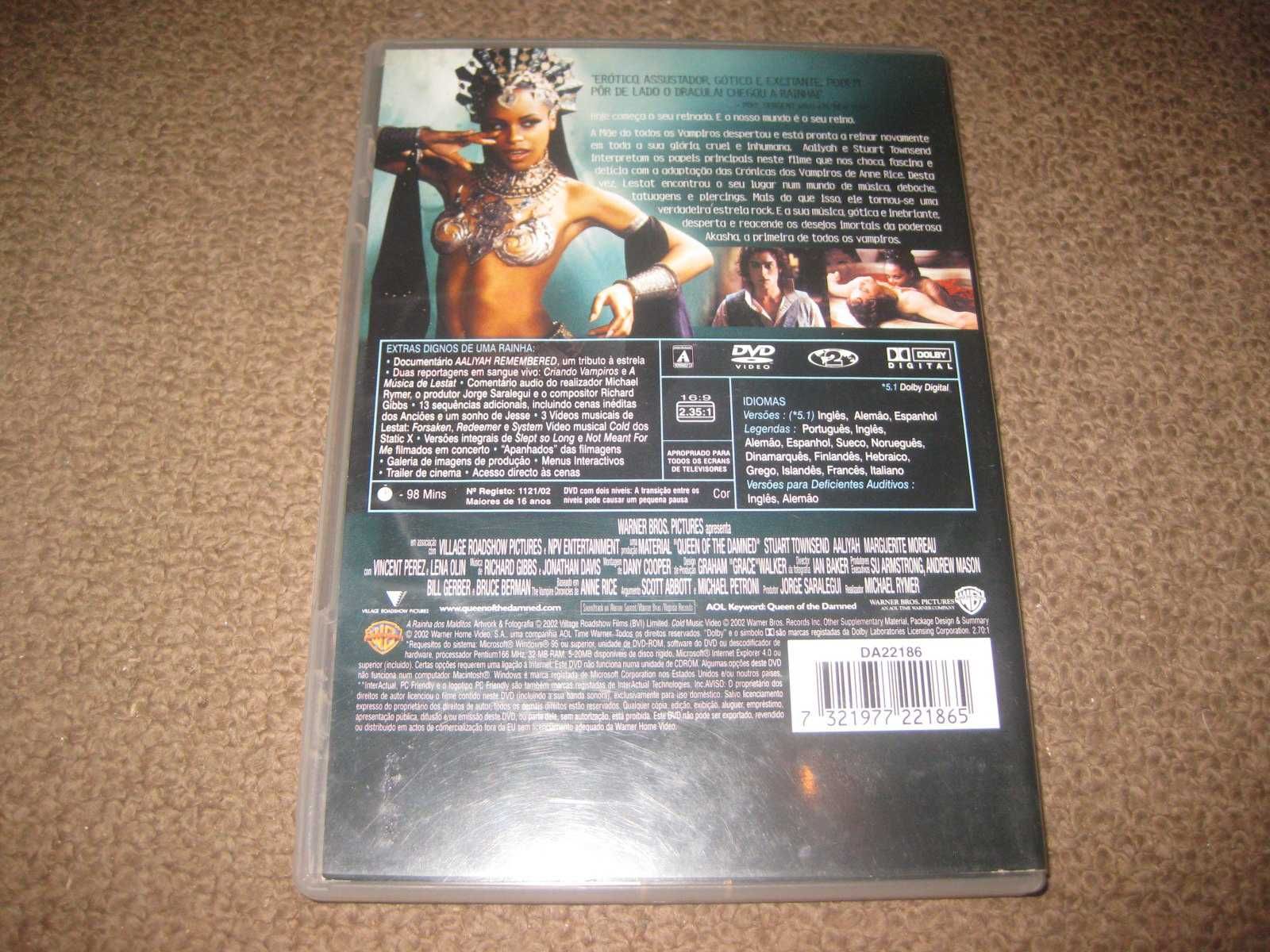 DVD "A Rainha dos Malditos" com Aaliyah/Raro!