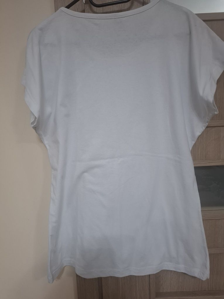 Fajny biały T-shirt