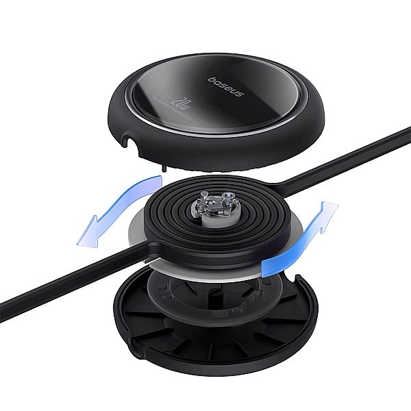 Kabel Baseus Free2Pull zwijany USB-C / Lightning 20W 1m - czarny