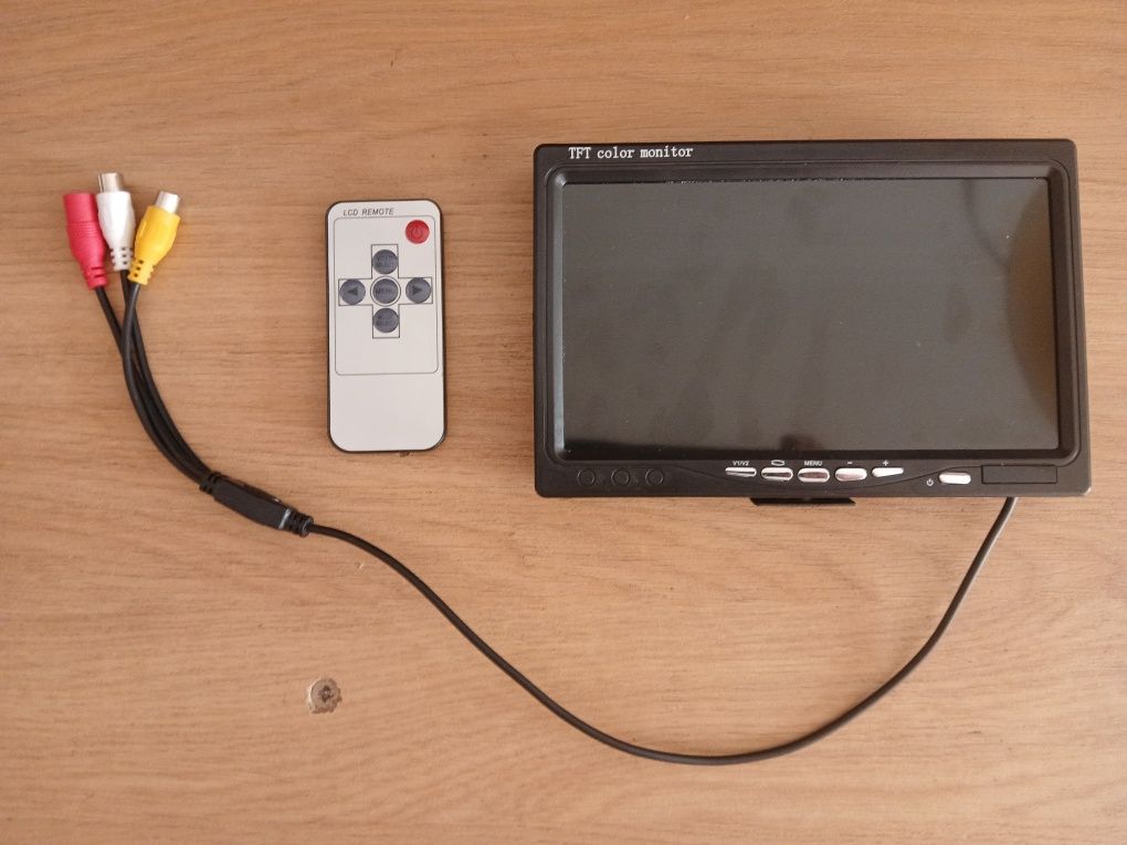 Monitor 7" CVBS c/ Controle Remoto IR
