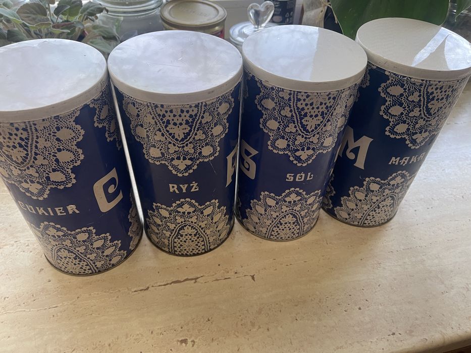 Pojemniki na żywność lata 70 XX wieku  PRL super stan