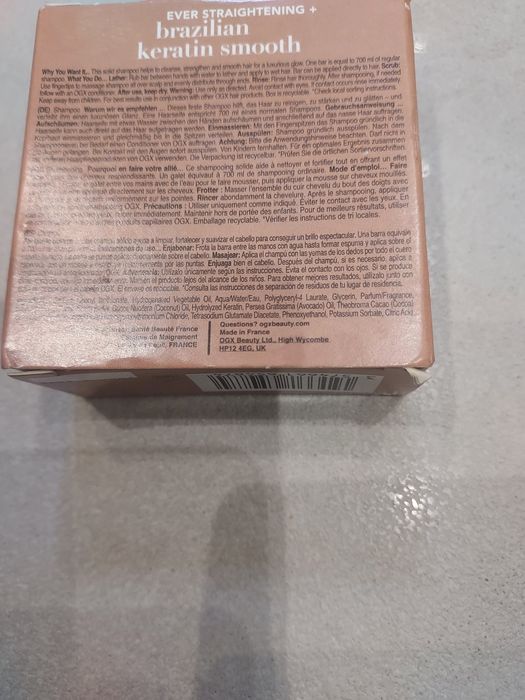 Ogx 3szt szampon keratynowy w kostce