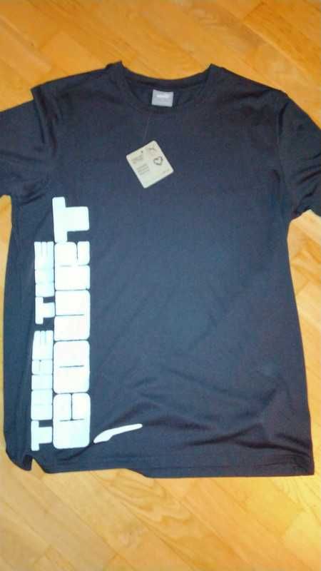 tshirt PUMA, oryginalny, czarny męski, Nowy z metkami