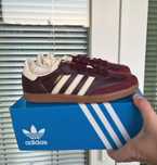 Adidas SAMBA damskie obuwie sportowe adidas bordowe buty